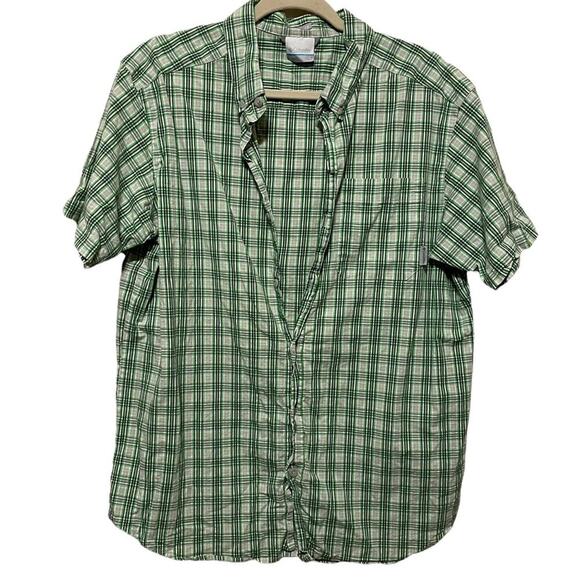 Men's Columbia Full Button Up Short Sleeve Shirt - Picture 1 of 5